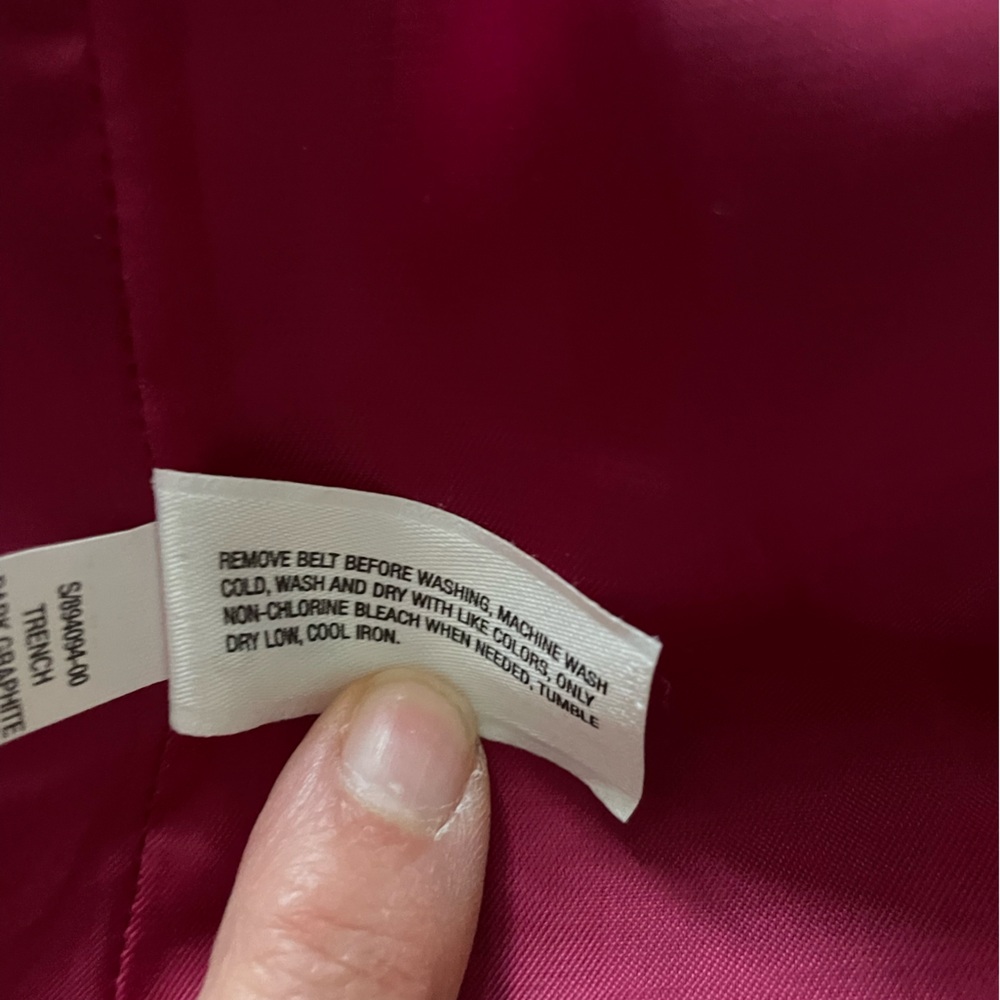 Gap hot pink lined trenchcoat - Picture 5 of 6